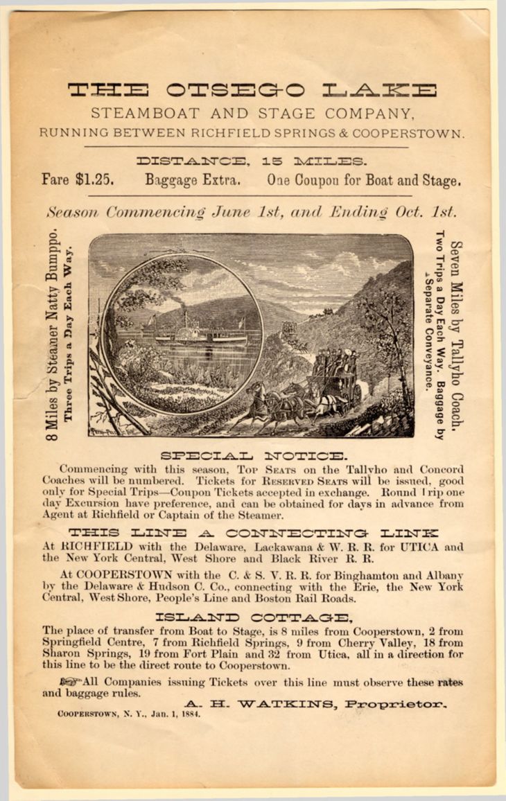 1884 Steamboat Ad